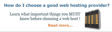 Things you MUST know to choose a web host